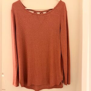 Maurice’s Soft Knit Long-Sleeve Top. Light rust coloring